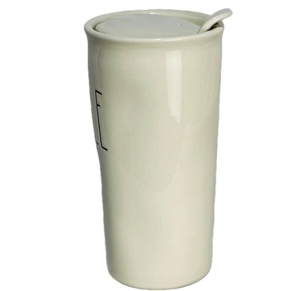 RAE DUNN ARTISAN COLLECTION by MAGENTA "HUSTLE" Travel Mug Covered Tumbler NEW - Picture 2 of 9